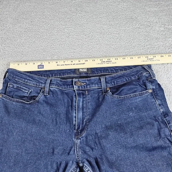 Paige Jeans Mens 38 (37x30) Blue Federal Straight Leg Stretch Casual Medium Wash - Picture 13 of 16